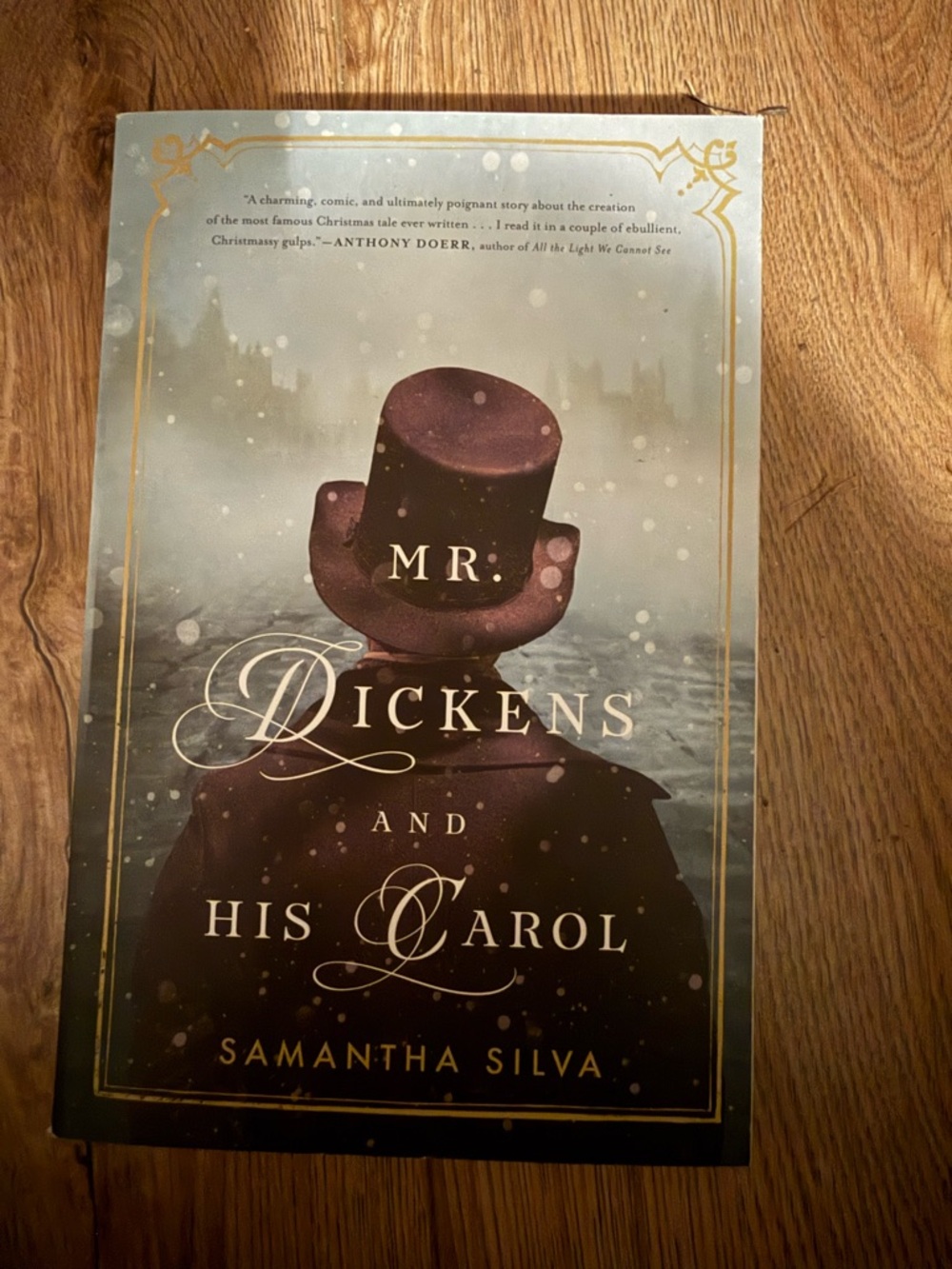 Mr. Dickens and His Carol by Samantha Silva - Maroon Cover